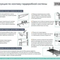 Гардеробная система Optima G240 белый 2050x2550x450 Промет 9 полок