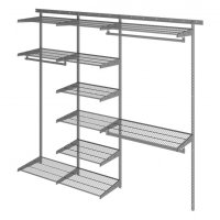 Гардеробная система Max G210 графит 2050x2250x450 Промет 11 полок