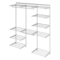 Гардеробная система Max G180 белый 2050x1950x450 Промет 11 полок