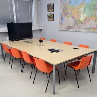 Стулья пластиковые антивандальные для школы, кафе, офиса. Фабрика мебели ЛЕОНИД в Челябинске. Стулья из высокопрочного пластика Венеция, цельнолитые