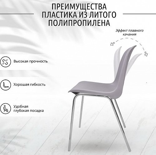 Стулья пластиковые антивандальные для школы, кафе, офиса. Фабрика мебели ЛЕОНИД в Челябинске. Стулья из высокопрочного пластика Венеция, цельнолитые
